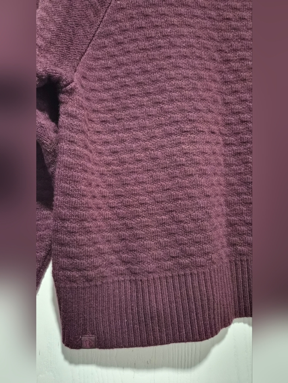 Lululemon Texture Play Relaxed Fit Cashmere Blend Crewneck Sweayer Size XS/S - Picture 5 of 9